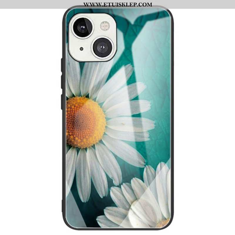 Etui do iPhone 14 Kwiaty Ze Szkła Hartowanego